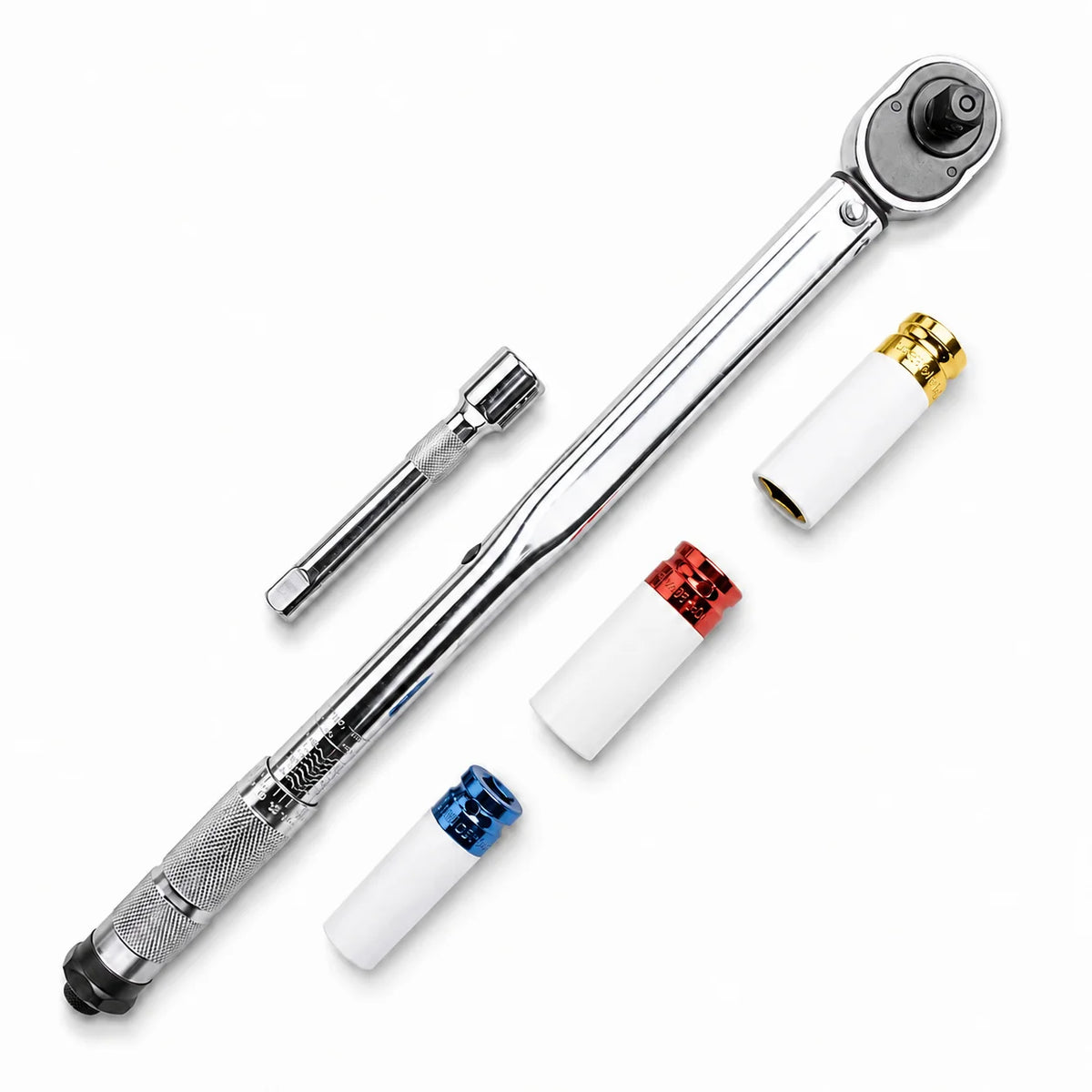 Set de chei dinamometrice de 1/2″ cu prize de impact