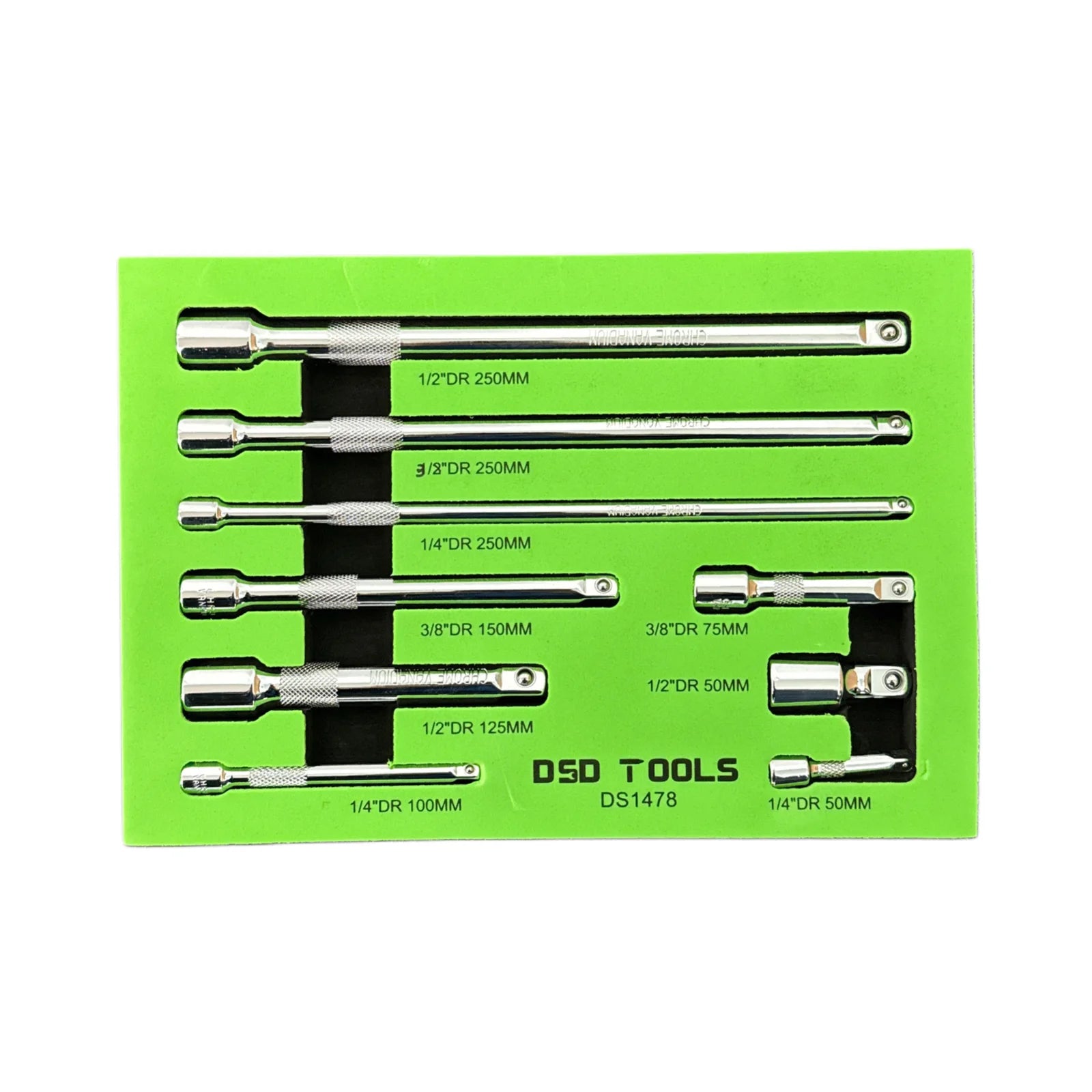 US PRO Tools 9 buc 1/4" 3/8" 1/2" Dr Set de bare de extensie, bare prize 