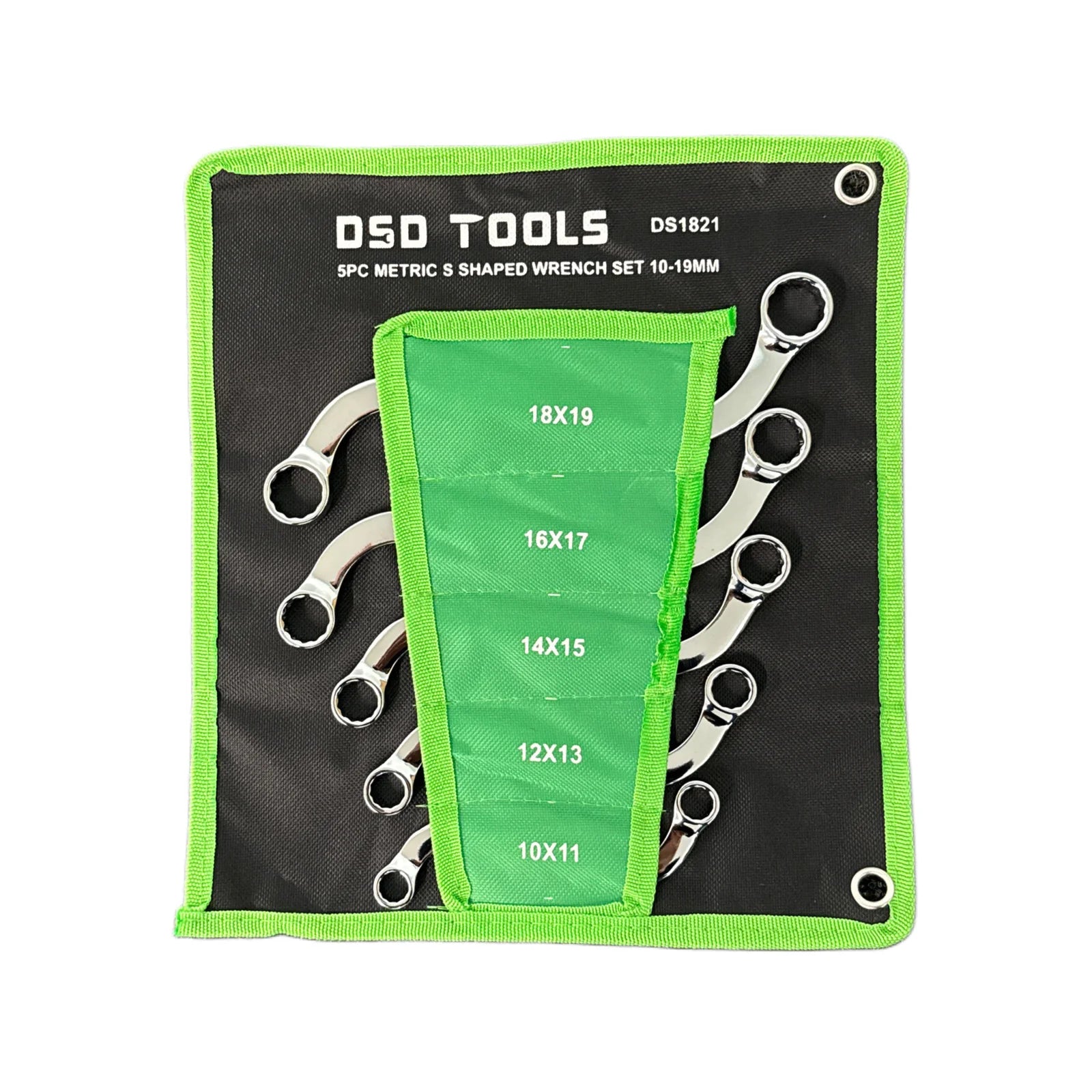 5pc Metric S Shaped Wrench Set 10-19mm DS1821