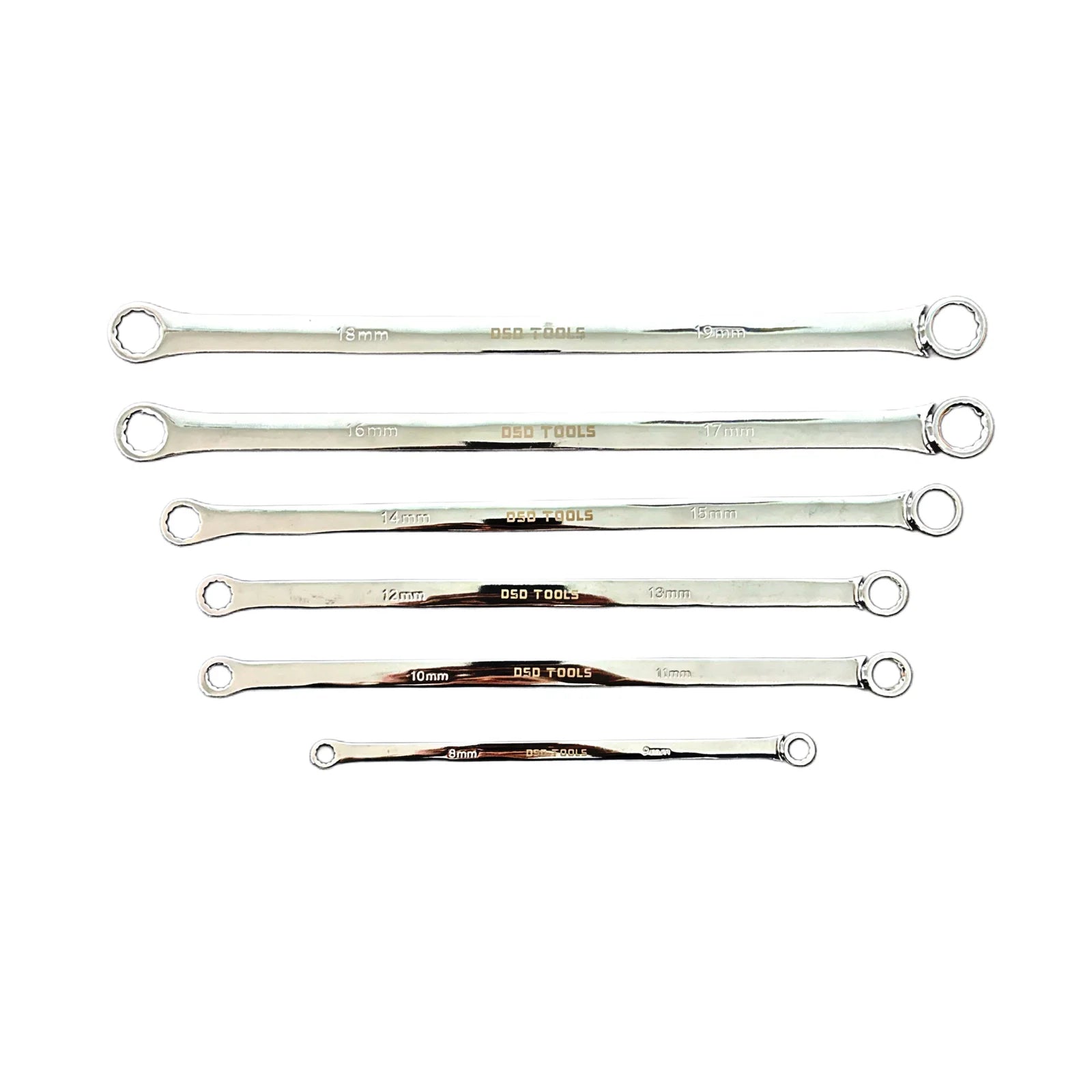 6pc Ring Spanner Set For Damaged Nuts 8-19mm DS1808