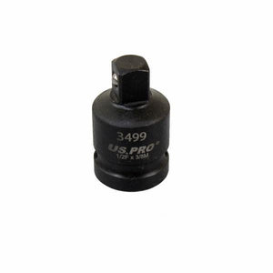 Impact Socket Adaptor Step Up Adapter 1/2" Inch F to 3/8" Inch M 3499