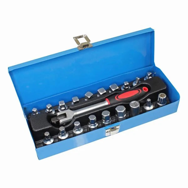 20pc 3/8″ DR Drain Plug Key Set 3298