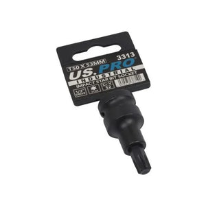 US PRO INDUSTRIAL Set de 9 bucăți 3/8" DR Impact Spline Bit 4 - 14 mm 
