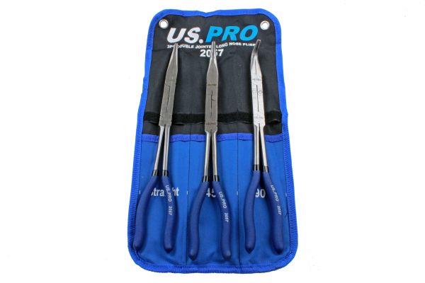 3PC Double Jointed Long Nose Pliers 2057
