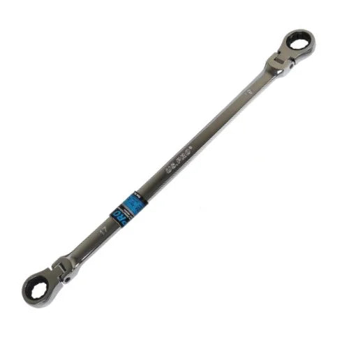17 x 19mm Extra Long Double Flexi Head Ring Ratchet Wrench 3872