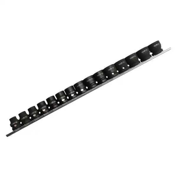 15-Piece 1/2″ Drive Stubby 6-Point Impact Socket Set – 3948