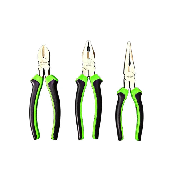 3pc 8″ Ni-Fe Finish Pliers Set DS1701
