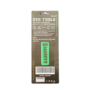 Set de prize Torx Star Bit 1/2" Dr 9 piese 140 mm lungime T27 - T70 Instrument