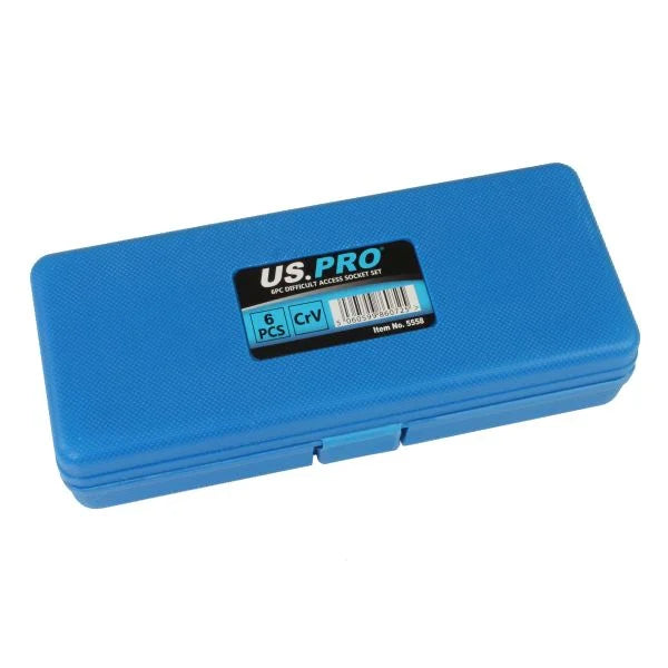 6pc Difficult Access Socket Set 10 – 19mm 5558