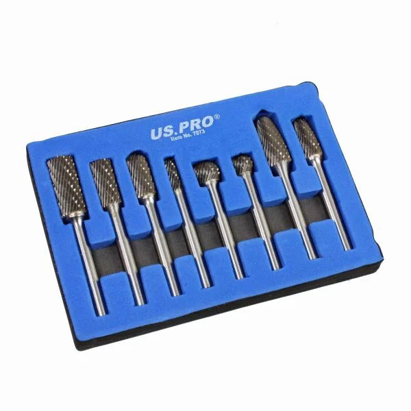 8pc Tungsten Carbide Burr Set 7073