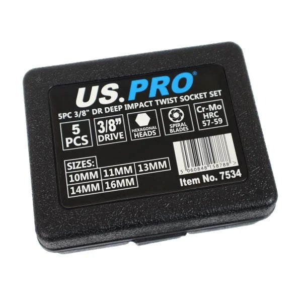 US PRO Tools 4 buc. Set de prize extractoare 1/2 dr 6 8 10 extractoare 12 mm NOU