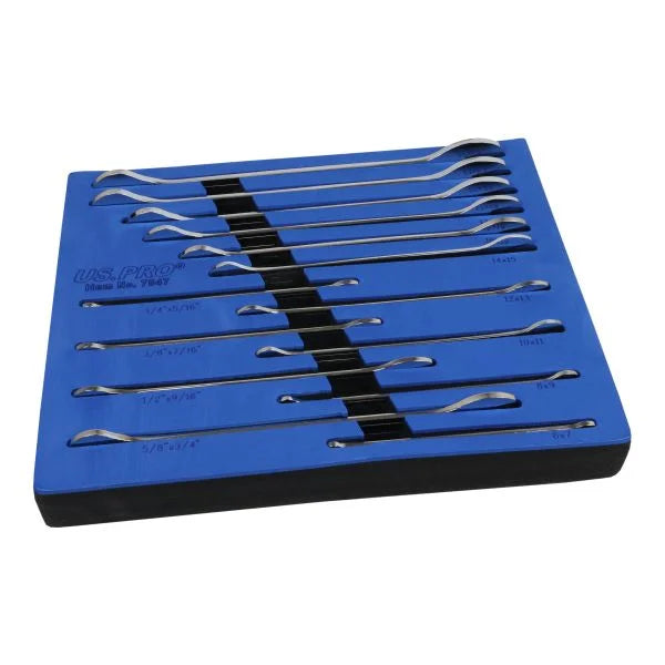 14pc Ultra Thin Ratcheting Action O/E Spanner Set Metric Sae 7547