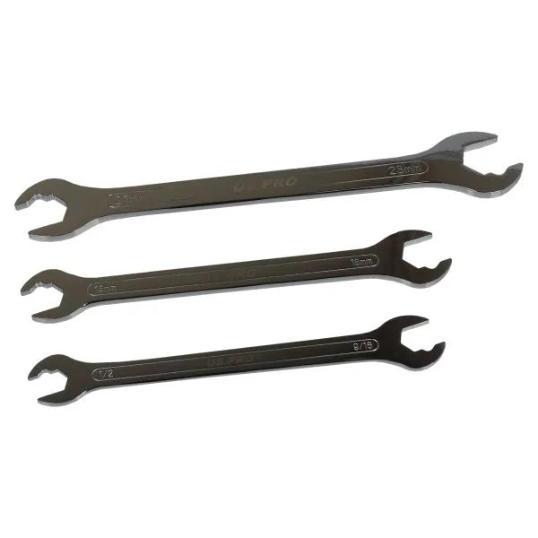 14pc Ultra Thin Ratcheting Action O/E Spanner Set Metric Sae 7547