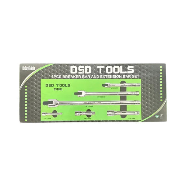 6pc Breaker Bar And Extension Bar Set DS1680