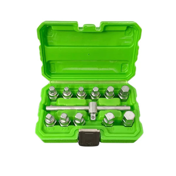 12pc 3/8″ Dr Drain Plug Key Set DS1653