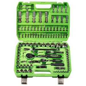 108-Piece 1/4 & 1/2 Drive Metric Super Lock Socket Set – DS1033