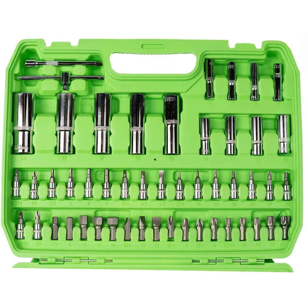 108pc 1/4 & 1/2 Dr Metric Super Lock Socket Set DS1033