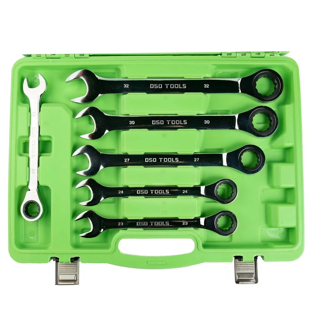 Ratchet Spanner Fixed Head Wrench 22Pcs Tool Set Mechanic tools DS1059