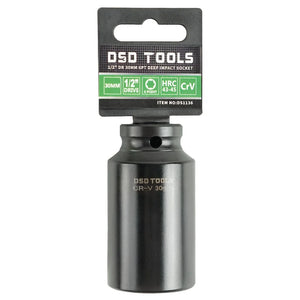 30mm Deep 1/2" Dr Impact Socket 6PT DS1136