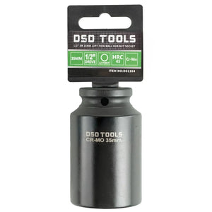 1/2″ DR 35mm 12PT Thin Wall Hub Nut Socket DS1164