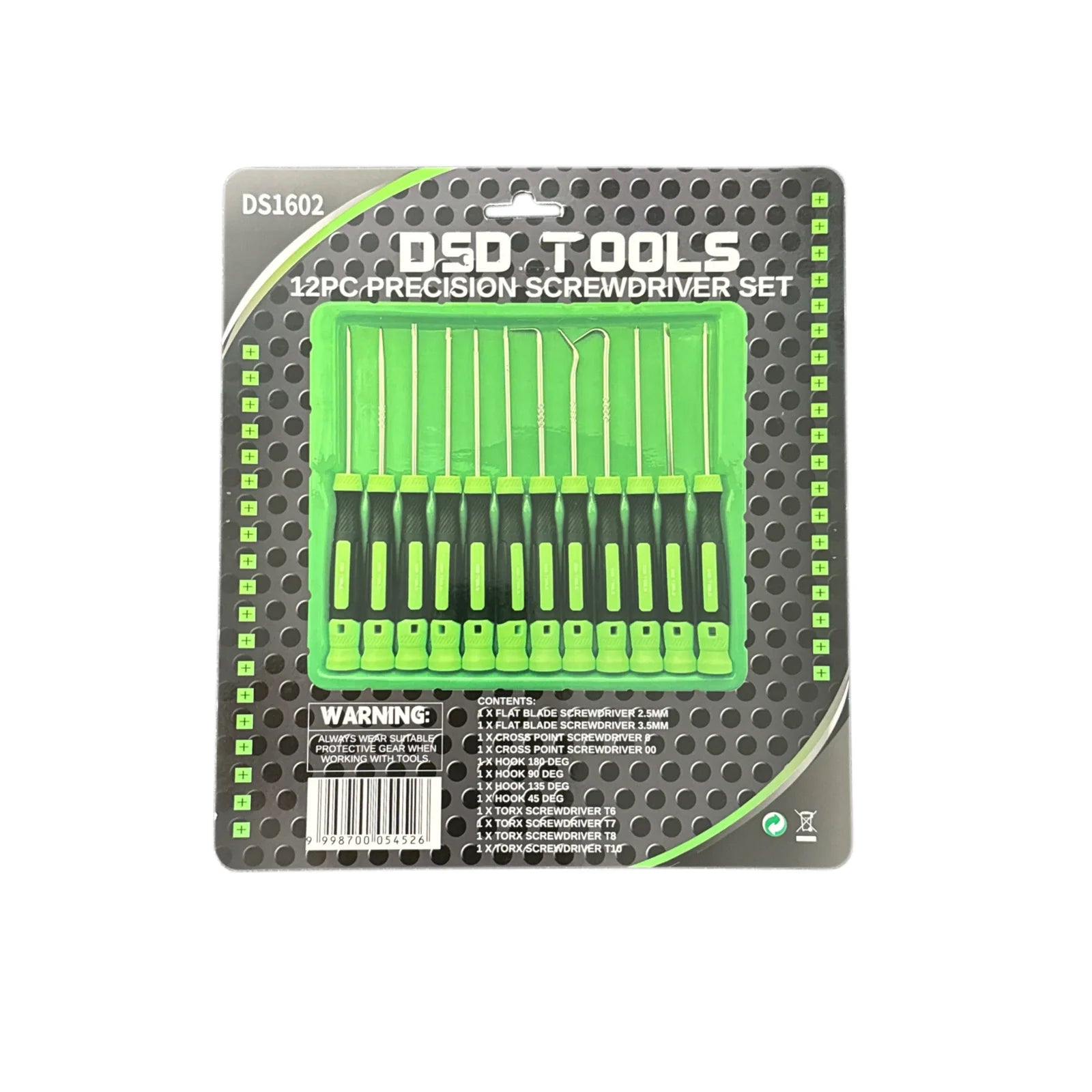 12pc Precision Screwdriver And Pick / Hook Set DS1602