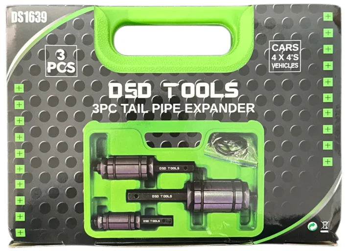 US PRO Tools 3pc Exhaust Tailpipe, Pipe Expander Set DS1639