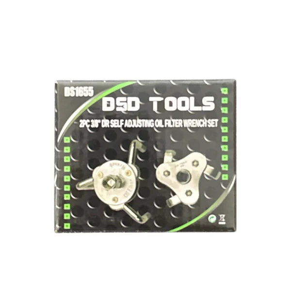 2pc 3 Leg Oil Filter Wrench Remover Tool 1/2" and 3/8" DS1655