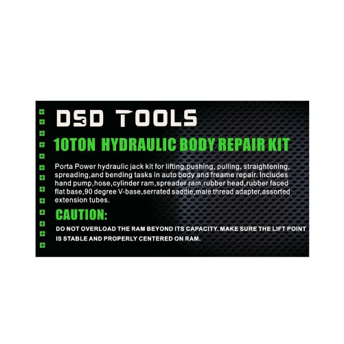 10 Ton Hydraulic Porta Power With Accessories DS1834