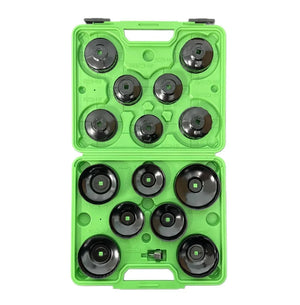 US PRO Set de îndepărtare chei pentru filtru de ulei Tip de cupă 65 mm - 100 mm Kit 15 buc. 