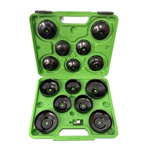 US PRO Set de îndepărtare chei pentru filtru de ulei Tip de cupă 65 mm - 100 mm Kit 15 buc. 