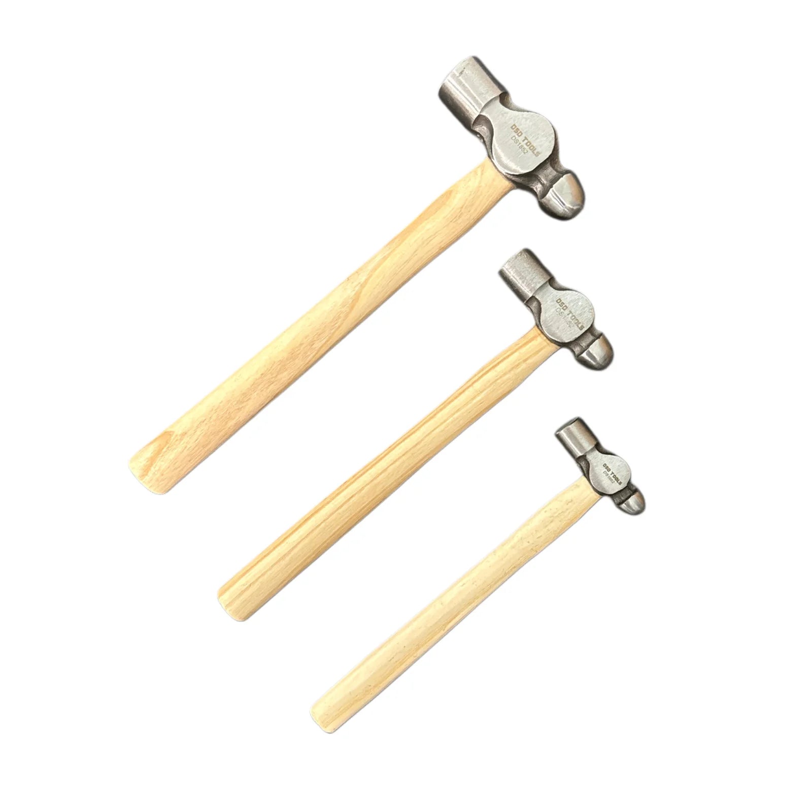 3pc Ball Pein Hammer Set With Hickory handles DS1852
