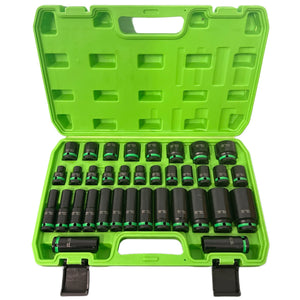 13 bucăți 1/2 dr 6pt prize de impact adâncime metrice 13 - 32 mm