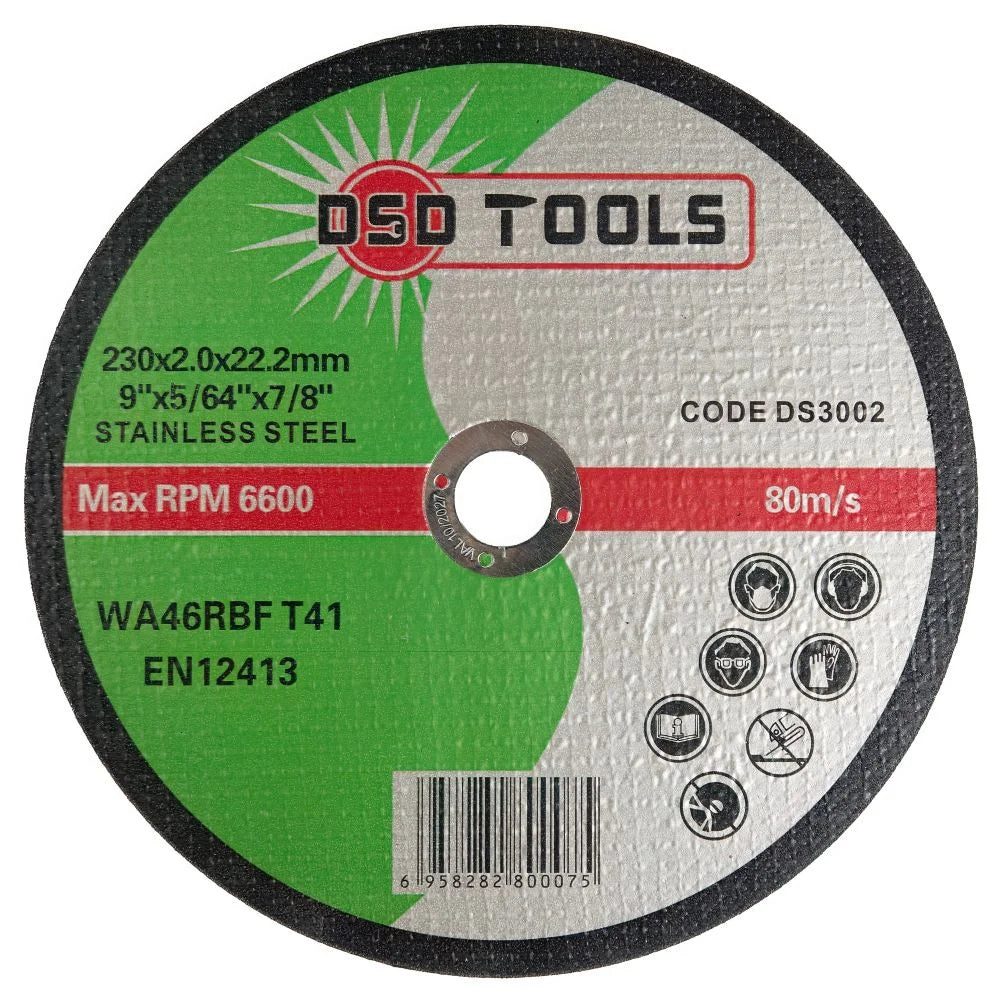 Cutting Discs For Metal -(9″) 230mm X 2mm X 22mm pack of 25 DS3002
