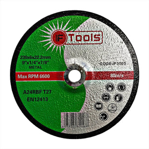 GRINDING DISC FOR METAL 230 X 6.0 X 22.2MM - PACKS OF 5 DS3005