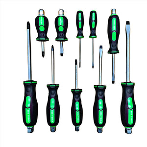 10 Piece Screwdriver Set Phillips & Slotted Tools DS1048