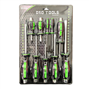 10 Piece Screwdriver Set Phillips & Slotted Tools DS1048