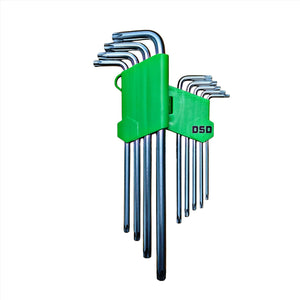 9-Piece Extra Long Tamper Proof Torx Star Key Set T10 - T50 – DS1045