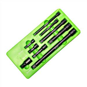 9-Piece 1/4" 3/8" 1/2" Drive Impact Extension Bar Set For Sockets – DS1121
