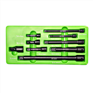 9-Piece 1/4" 3/8" 1/2" dr Impact Extension Bar Set For Sockets – DS1121