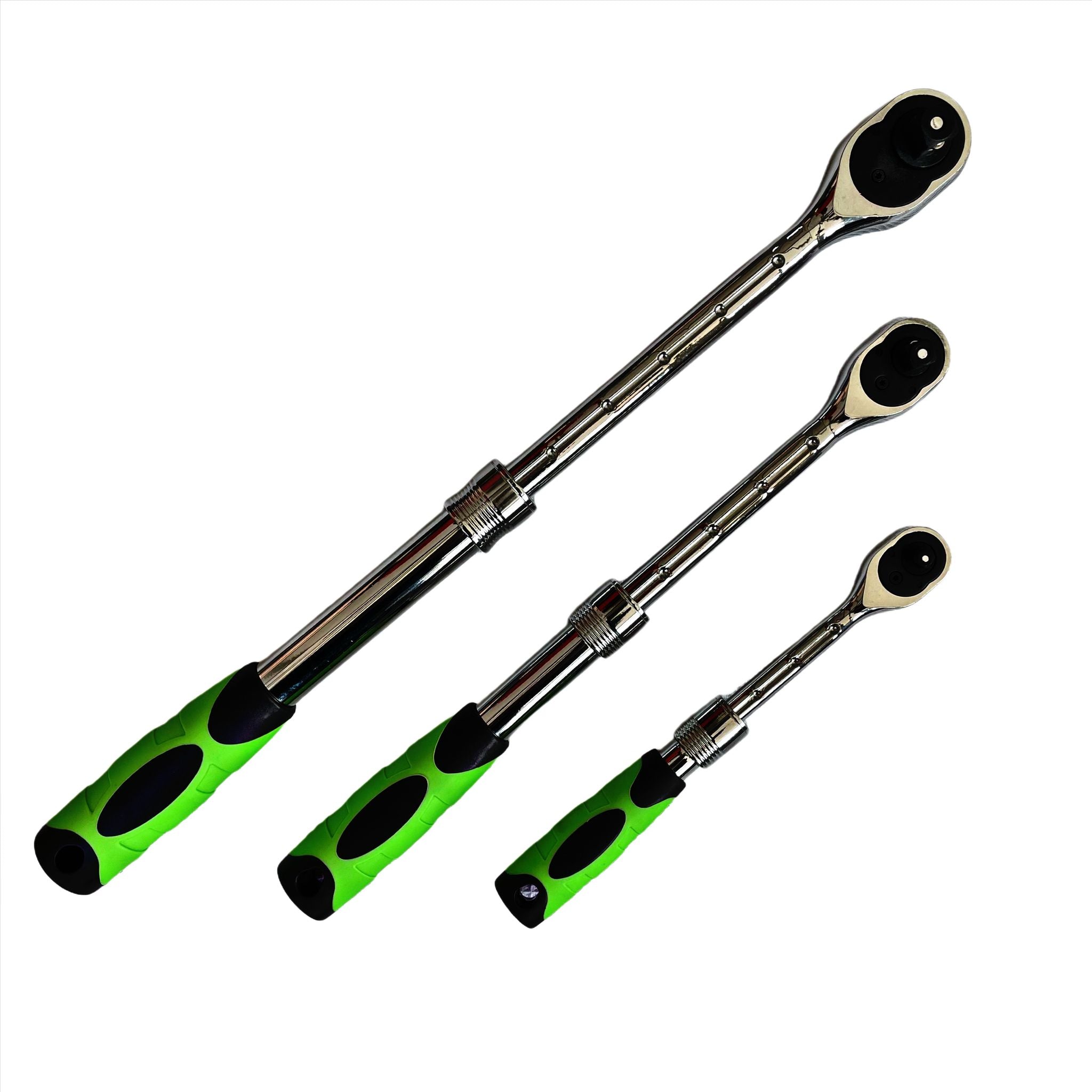 3pc Extendable Ratchet Set 1/4