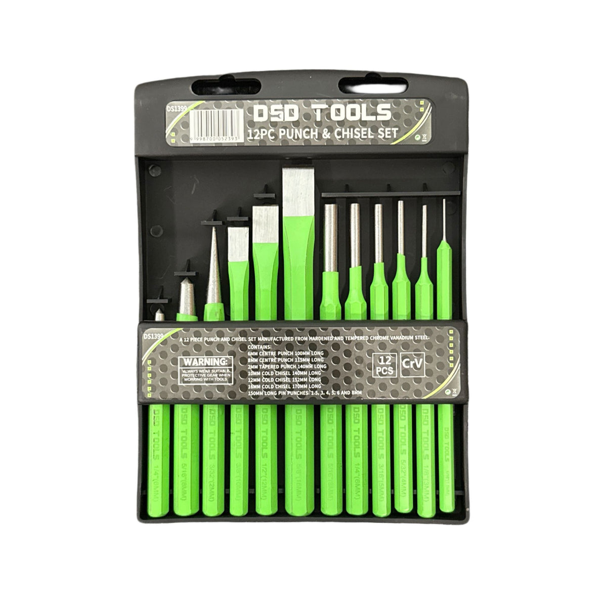STANLEY 12 Piece Punch and Chisel Set includes Centre, Pin Punches STANLEY 12 Piece Punch and Chisel Set includes Centre, Pin Punches