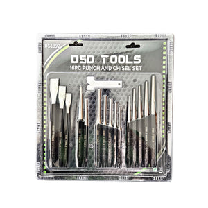 16pc Punch & Chisel Set Cold Chisels Center Punch PIN & Taper Punch DS1392