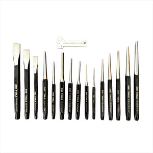 16pc Punch & Chisel Set Cold Chisels Center Punch PIN & Taper Punch DS1392
