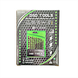 US PRO INDUSTRIAL 19 buc set de burghie metrice HSS cobalt 1 - 10 mm 