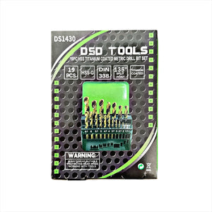 US PRO 19 buc. Set de burghie metrice HSS acoperite cu titan 1 - 10 mm 