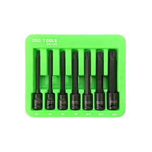 7pc 3/8″ Dr Extra Long Impact Spline Bit Socket Set DS1195