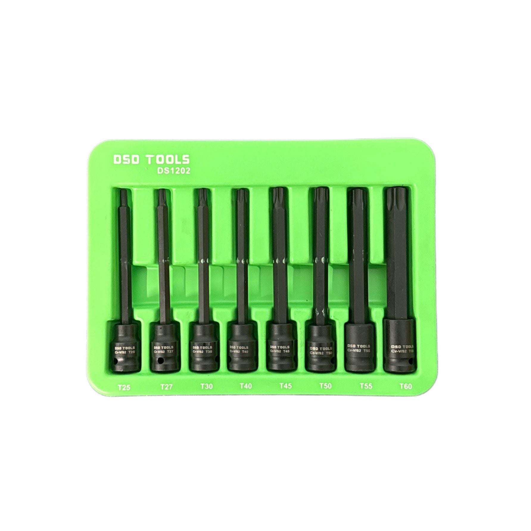US PRO Tools Set de 9 bucăți Impact Star Torx cu suport DR de 1/2" T30 - T70 