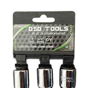 Set de bare de extensie US PRO 3 buc 1/2 inchi 75, 125, 250 mm lungime
