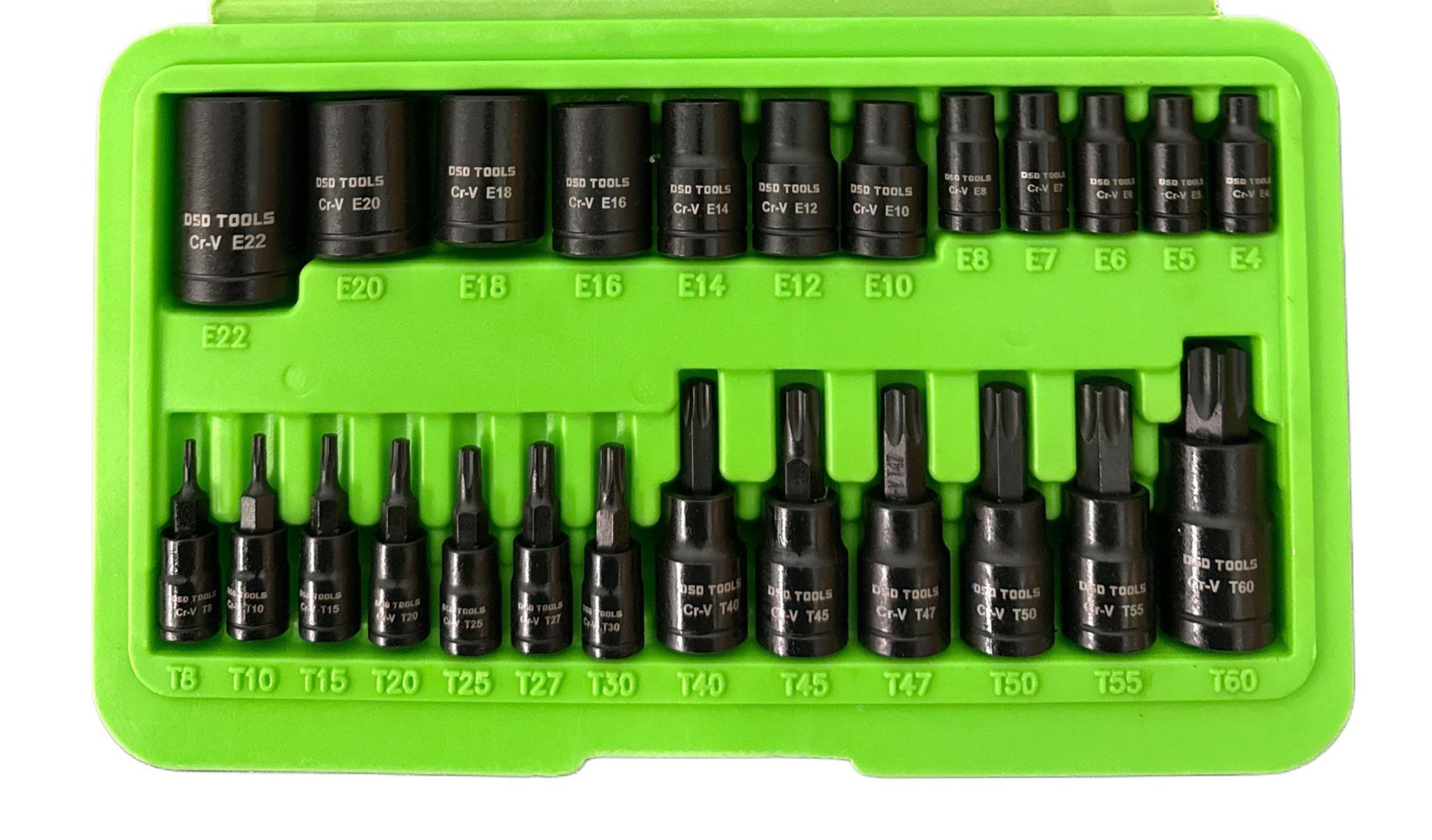 Impact E Star Sockets & Star Bit Sockets 25pc 1/4 3/8 1/2” Drive M&F DS1176