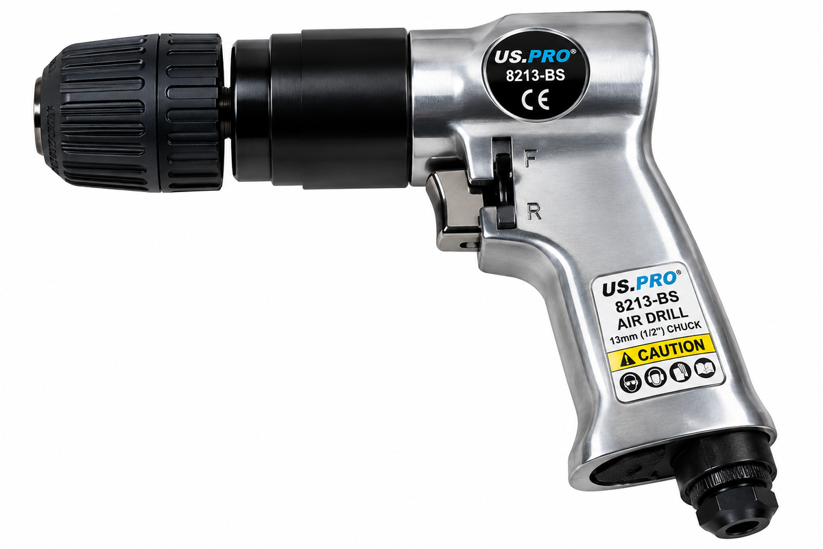 3/8" Dr Reversible Keyless Air Drill - US PRO 8213